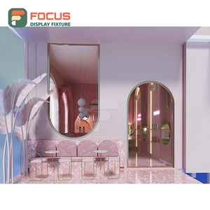 Comptoir de service autoportant pour café avec étagère vitrée, zone pour couvercles de tasses et condiments, comptoir commercial pour café - Product Image 2