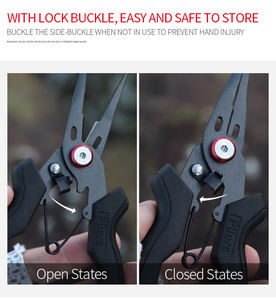 คีมตกปลาอเนกประสงค์ KLIFISHING ทำจากสแตนเลส พร้อมกรรไกร ด้ามจับกันลื่น ออกแบบตามหลักสรีรศาสตร์ - Product Image 5