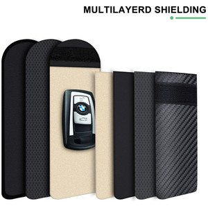 <span class=keywords><strong>Pochette</strong></span> antivol pour clés de <span class=keywords><strong>voiture</strong></span> en fibre de carbone, étui bloqueur de signal <span class=keywords><strong>RFID</strong></span> premium pour télécommande de <span class=keywords><strong>voiture</strong></span> - Product Image 4