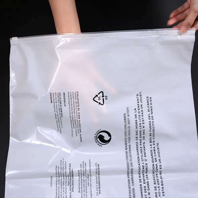 Emballage refermable personnalisé, sac OPP, sac de violoncelle Transparent à fermeture automatique, sacs en Cellophane en plastique Transparent avec logo emballage Obrou