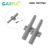 Loquet de porte et d'armoire Garfia en plastique à ouverture par pression avec amortisseur – Installation facile pour usage domestique