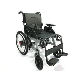 2020新款20安培钛钢电动可折叠运动助行器轮椅残疾人轮椅