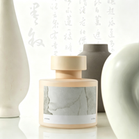 Diffuseur de parfum d'ambiance en gros, flacon rond mat 110 ml, boîte personnalisée, senteur pour cadeau de mariage