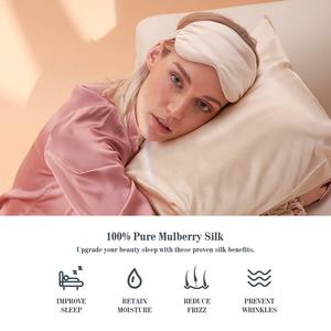 לוגו רקמה מודפסת אישית 100% משי ציפית משי אורגני כרית משי עם תיבה - Product Image 5