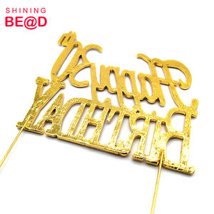 ตัวตกแต่งเค้กคริสตัลสีทองเมทัลลิกวิบวับ ฉลองครบรอบ 30 ปี ประดับด้วยเพชรเทียม สำหรับงานเลี้ยงวันเกิดครบรอบ 30 ปี ของขวัญที่ได้รับความนิยม - Product Image 2