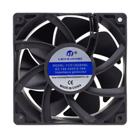 Ventilateur axial sans balais YCE12038 EC100V~240V |   Ventilateur silencieux à haut débit d'air et à large plage de tension pour serveur, PC et refroidissement portable