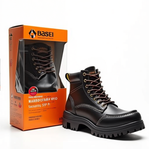 Base Paddington Safety <b>Shoes</b> Beige Orange Size 39 Electrostatic Class A Security S1P SRC - Product Image 2