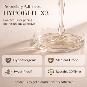 Couvre-mamelons réutilisables de qualité médicale Hypoglue X3, adhésifs, imperméables, <span class=keywords><strong>en</strong></span> silicone solide, emballage personnalisé - Product Image 2
