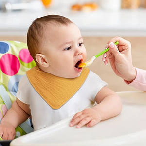 مريلة أطفال حديثي الولادة سهلة التنظيف وقابلة للغسل، منشفة لعاب ناعمة، قماش تجشؤ للرضع مع زرين للأكل - Product Image 3