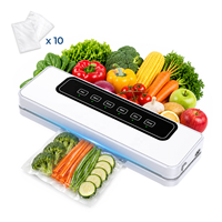 65kPa 120W 30cm 4L/min ecran tactile tuyau externe sec humide menage machine sous vide soudeuse emballage alimentaire