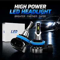 Ampoules de phare LED universelles H4 OEM ODM en aluminium aéronautique, livraison rapide, étanches IP67, 12V 15W 2000Lm 6000K