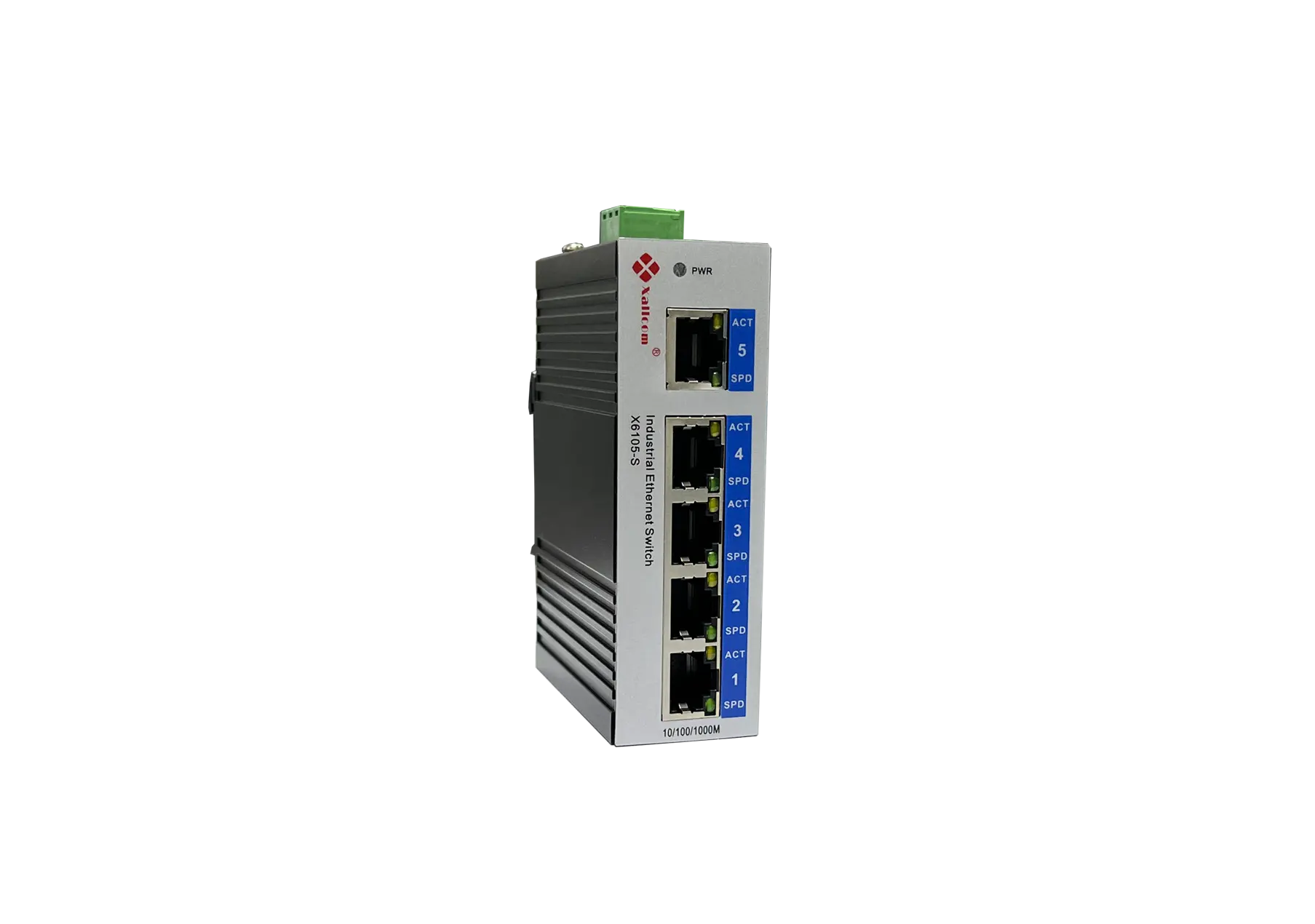 Comutador Ethernet Industrial Compacto 5 portas Ethernet rápido