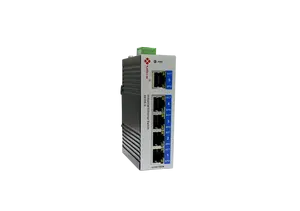 5 Fast Ethernet Port kompak sakelar Ethernet industri
