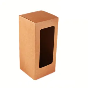 Simple Style Kraft Paper Cheap Price Custom Doll Packaging Cardboard Box with Window