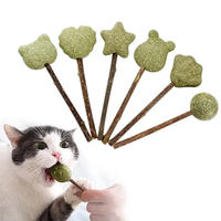 Jouets pour animaux de compagnie personnalisés diverses formes boule de menthe sucette ingrédients végétaux purs nutrition saine nettoyage bouche jouets balle d'herbe à chat pour animaux de compagnie