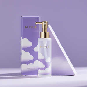 Nghệ thuật sang trọng giấy chăm sóc da hộp thẻ với lá vàng dập bóng kết thúc cho Huyết thanh và Lotion chai sử dụng - Product Image 5