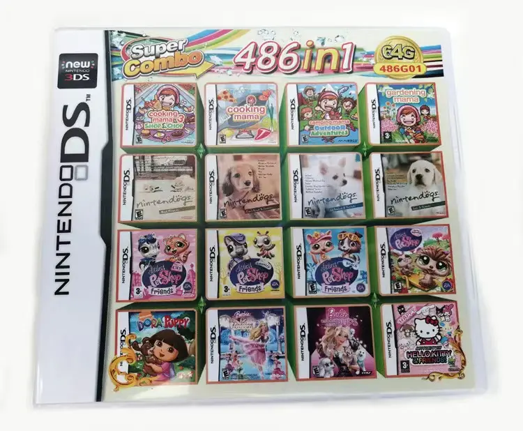 Engelse Versie 3ds Nds Gamekaart 510 In 1 520-In-1 208-In-1 482-In-1 Met Doos