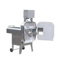 Máquina Cortadora Automática de Frutas y Verduras Dezoton, Cortadora Multifuncional de Acero Inoxidable para Raíces, Rizomas y Verduras de Hoja