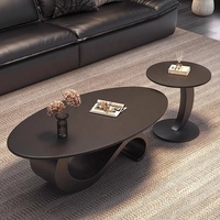 Table basse simple et moderne à vent en crème pour personnes âgées vivant dans de petits appartements Nouvelle combinaison de table à thé de luxe