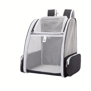 Breathable Mesh Pet Carrier <b>Backpack</b>, Foldable Large Space <b>Cat</b> Bag, Portable Travel <b>Backpack</b> for <b>Cats</b> & Small Dogs - Product Image 1