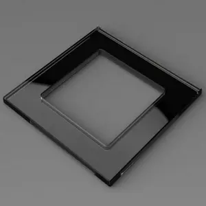 Schlussverkauf Glaspaneelrahmen quadratische Form Wandlicht-Schalter voller Reichweite mit gehärtetem Glas intelligentes Zuhause Wandschalter