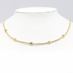Collar con Colgante de Corazón de Mariposa, Collar de Cadena de Tenis con Estrella/Ojo/Corazón - Product Image 4