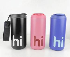 Tasse thermos portable en acier inoxydable 316 au design moderne Tasse à eau pour voiture à boire directement à grande bouche Tasse à vide - Product Image 3