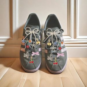 Schoenspelden Parel Strik Schoen Bedels Sneakers Schoenveter Decoraties Clips Schoen Sieraden Accessoires Voor Sneakers Decor - Product Image 4