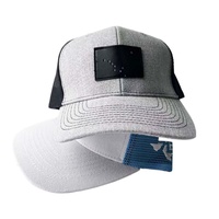 Gorra de Béisbol Trucker Unisex, Deportiva, Casual, Ajustable, Transpirable, de Malla, con Logotipo Bordado en 3D de 6 Paneles, Color Gris