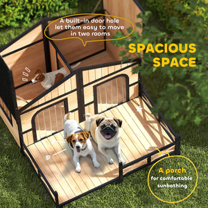 Casetta da <span class=keywords><strong>Giardino</strong></span> <span class=keywords><strong>in</strong></span> <span class=keywords><strong>Legno</strong></span> con Veranda, Riparo Esterno Impermeabile per Attrezzi e Organizzazione del <span class=keywords><strong>Giardino</strong></span> e del Patio - Product Image 2