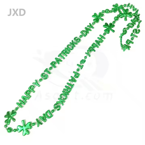 Juxinda 36สร้อยคอพลาสติกโยนสีเขียวสำหรับวันหยุด, <span class=keywords><strong>Happy</strong></span> St Patricks Day - Product Image 1