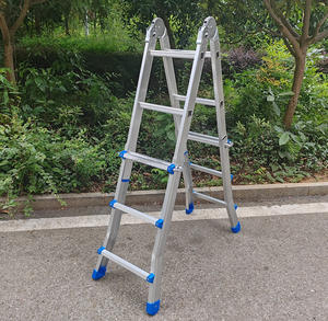 Echelle articulée multi-usages 3-6 marches Echelles télescopiques double face Petites échelles géantes en aluminium - Product Image 3