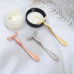 Spatule de luxe personnalisée en alliage de zinc pour crème contour des yeux, logo gravé au laser, spatule métallique réutilisable pour masque facial, outils de beauté pour soins de la peau, vente en gros - Product Image 2