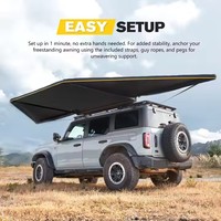 Auvent pare-soleil latéral à 180 degrés, 2 m, pliable, autoportant, imperméable, pour camping-car, portable, pour SUV tout-terrain