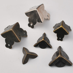Metal Black Square <b>Corner</b> <b>Protectors</b> Anti Collision Edge Guards For Furniture Hardware Accessories New Chinese Style - Product Image 1
