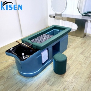KISEN Salon Furniture Classic Explosion Low Price Can Wholesale Massage Massage <b>Bed</b> Moxibustion <b>Bed</b> for Body Care With LED Base - Product Image 1
