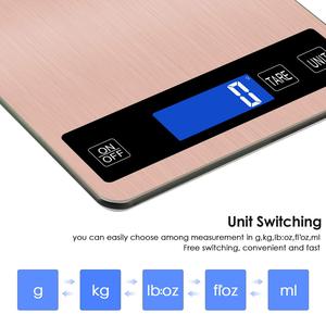 เครื่องชั่งครัวดิจิตอล 15 กก. คุณภาพสูง ดีไซน์ไม้สีดำ ใช้พลังงานแบตเตอรี่ ของขวัญสุดพิเศษจากโรงงาน - Product Image 3