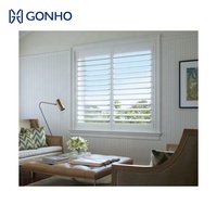 GONHO Design moderne Fenêtre coulissante électrique automatique à double vitrage en alliage d'aluminium Volet à persienne Modèle d'ouverture verticale
