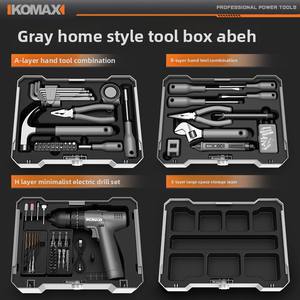 Coffret d'outils de perceuse électrique KOMAX, outils électriques multifonctionnels pour la réparation de matériel domestique, outils électriques universels complets - Product Image 5