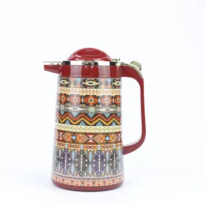 Egyptian traditional Metal Body Glass liner inside Vacuum Coffee pot with Various Design