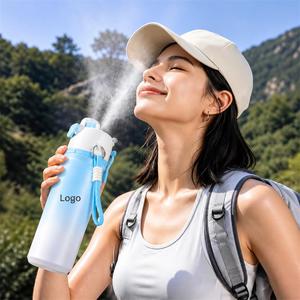 Gobelet isotherme en acier inoxydable 700 ml à double paroi, bouteille de voyage portable avec corde et couvercle à rabat, design minimaliste - Product Image 6