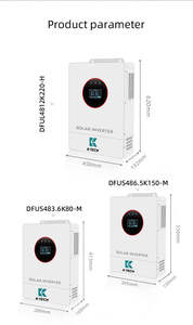 Sistema Solar Híbrido de 12KW 48V 110V Conectado/Desconectado a la Red, Onda Sinusoidal Pura - Product Image 3