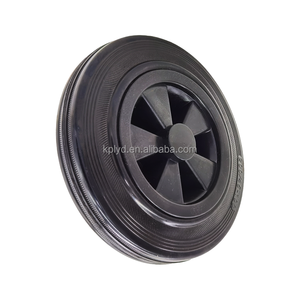 Fabrik-direkt 240-liter-außen-mülltonnen-rollen 8-zoll-massivgummi-rollen - Product Image 4