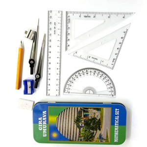 Kids Stationery Gift Set for School Girls, Student Stationery Gift Set, 9pcs <b>Red</b> Math Set - Product Image 5