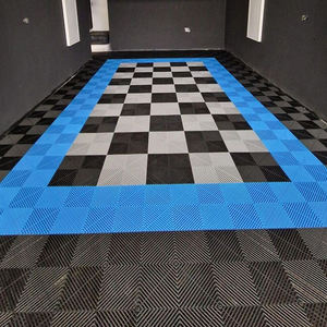 <span class=keywords><strong>Dalle</strong></span> de sol d'atelier automobile Installation facile Carrelage de sol modulaire à emboîtement Revêtement de sol en <span class=keywords><strong>vinyle</strong></span> Click pour garage Villa Design graphique - Product Image 3