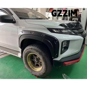 Mitsubishi Triton L200 2024 Garde-boue de voiture en plastique, élargisseurs d'ailes de roue, garde-boue de style poche - Product Image 3