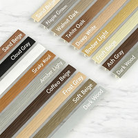 Accesorios de Suelo de PVC Ecológicos, Moldura Decorativa en Forma de T para Esquinas Interiores, Borde de Transición para Azulejos