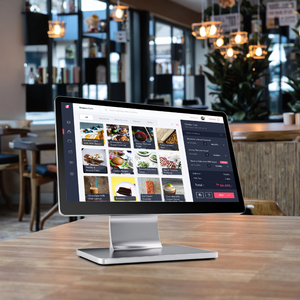 Système de <span class=keywords><strong>caisse</strong></span> <span class=keywords><strong>enregistreuse</strong></span> tout-en-un Windows POS avec écran tactile capacitif double 15,6'' 1920x1080, Wi-Fi 6, 8 Go/128 Go, pour petites entreprises - Product Image 1