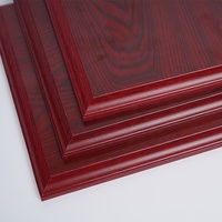 Plaque de récompense en bois MDF brun foncé poli, durable, personnalisable pour entreprise, vente en gros