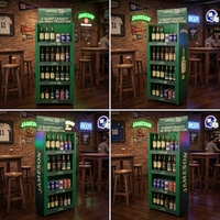 Présentoir de Marque pour Whisky et Bière, Support de Sol Métallique Personnalisable pour la Promotion des Bars Sportifs et des Pubs
